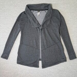 Champion C9 Women's Cardigan Size XS Gray Open Front Duo Dry Jacket Thumbholes